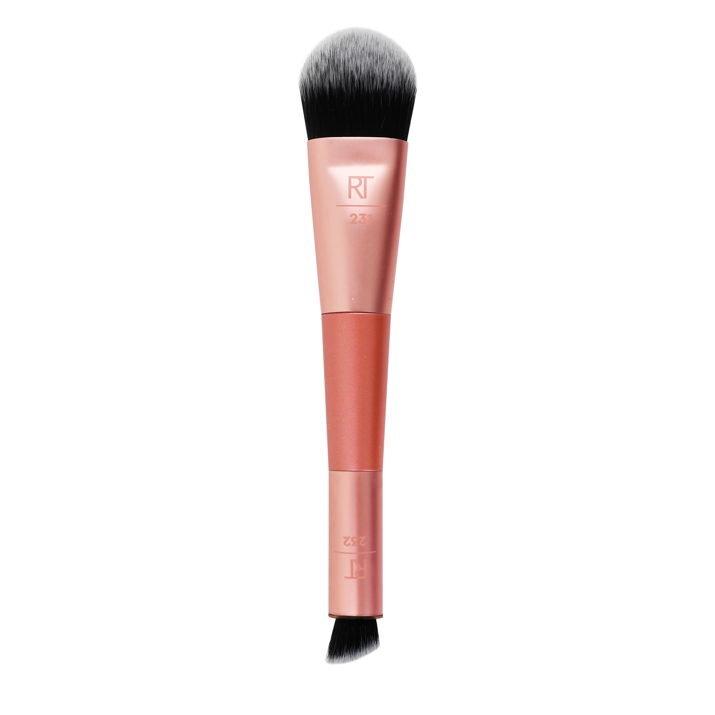 Real Techniques Cover & Conceal Dual Ended Makeup Brush, for Foundation and Concealer, 1 Count