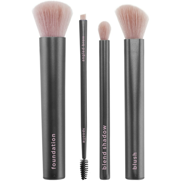  Real Techniques Flawless Base Makeup Brush Kit 2.0, Face Brush  Set for Liquid, Cream, & Powder Products, Bronzer & Foundation, Streak Free  Makeup Application, Soft Synthetic Brushes, 3 Piece Set 