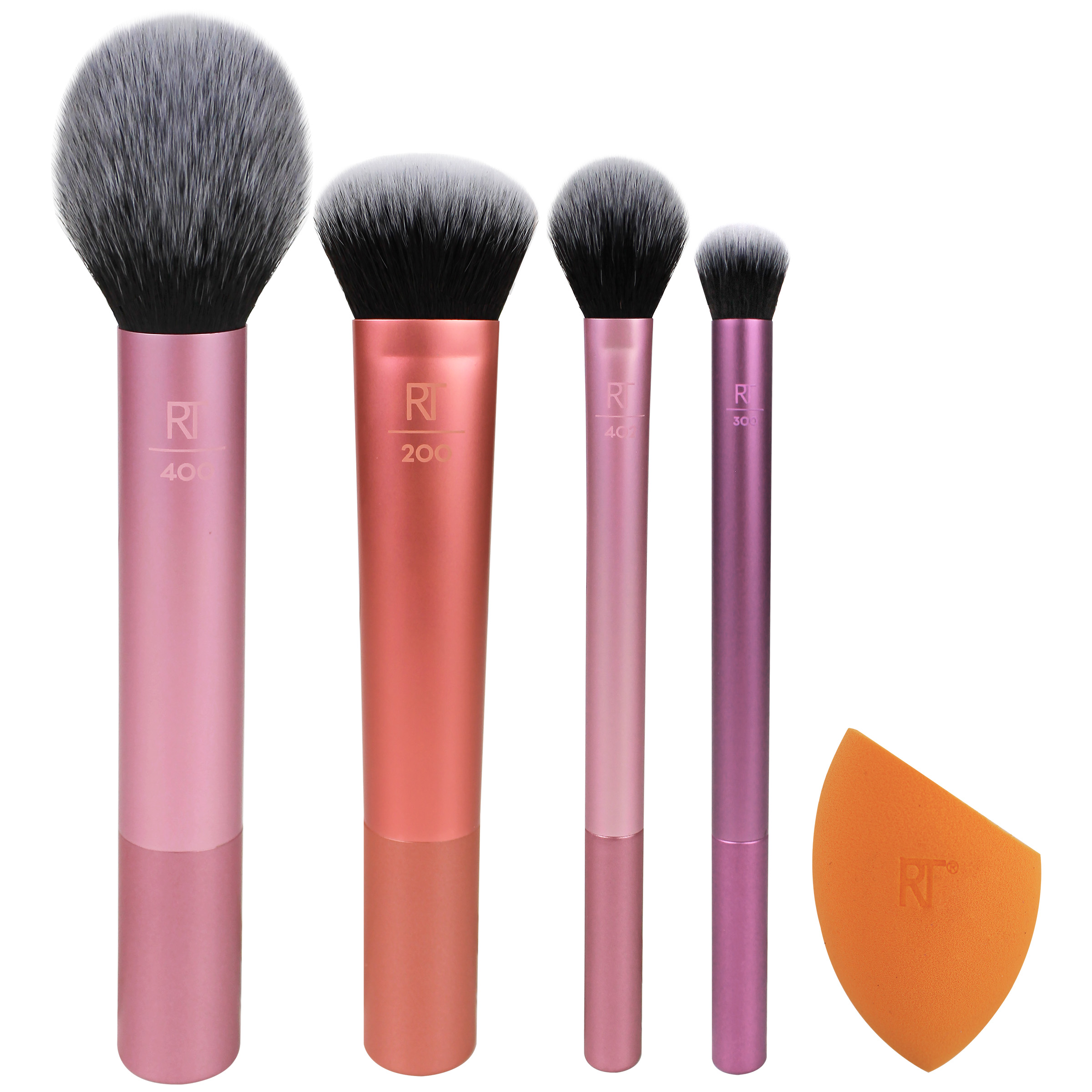 Real Techniques Everyday Essentials Kit, Makeup Brush & Beauty Sponge Set, 5 Piece Set - image 1 of 20
