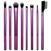 Real Techniques Everyday Eye Essentials Makeup Brush Kit, for Eye Shadow & Liner, 8 Piece Set