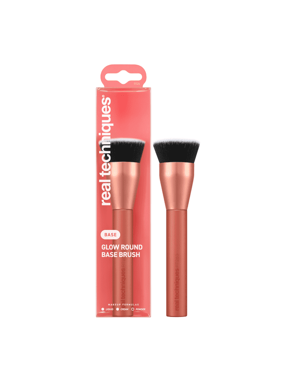 Glow Round Base Makeup Brush, for Liquid & Cream Foundation, 1 Count