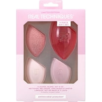 Real Techniques Limited Edition Cleanse, Blend, Set and Go Kit, 4 Piece Gift Set