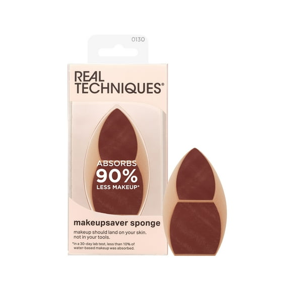 Real Techniques Makeupsaver Sponge, Makeup Sponge for Liquid Foundation & Concealer, 1 Count