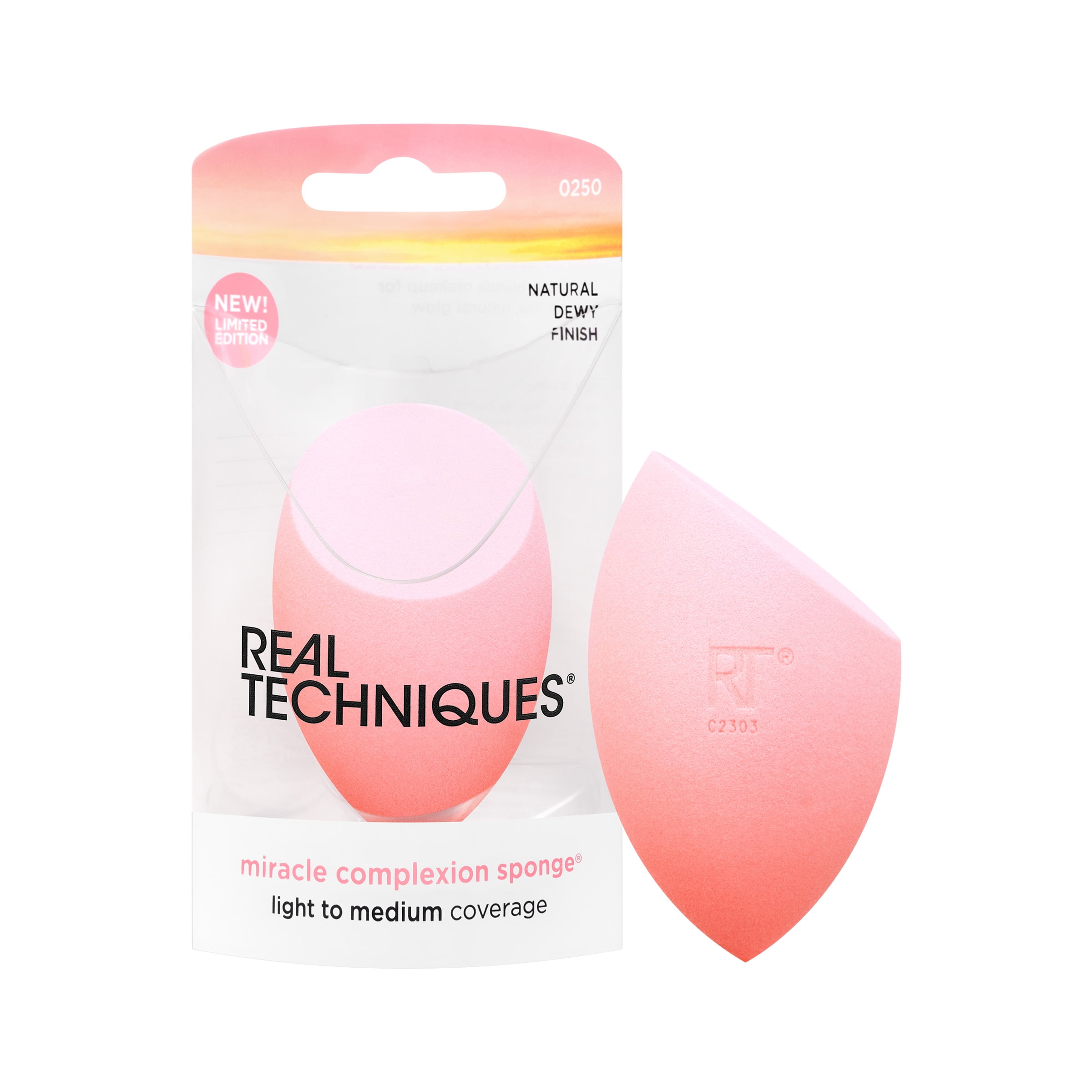 Real Techniques Sunrise To Sunset Miracle Complexion Sponge, Makeup Sponge For Foundation, 1 Count