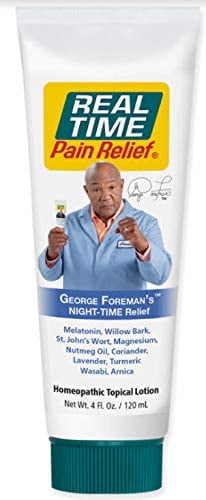 Real Time Pain Relief George Foreman's Night Time Formula, Topical Pain Relief, 4 oz Tube