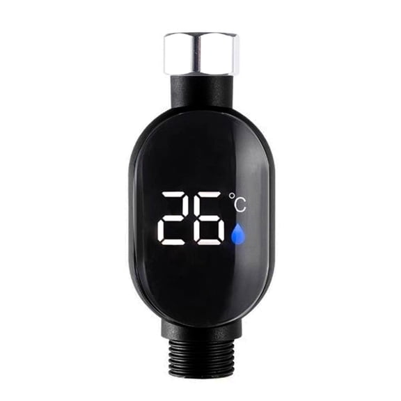 Real Time Water Temperature Sensors for Showers LED Display Touches Screen Control Construction