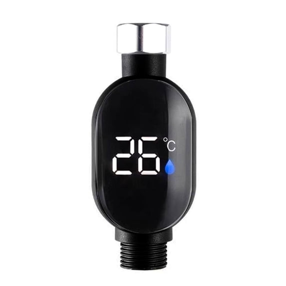 Real Time Water Temperature Sensors for Showers LED Display Touches Screen Control Construction