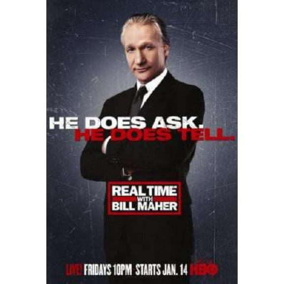 Real Time With Bill Maher Movie Poster Metal Print 12x16 12x16 Square Adults Best Posters