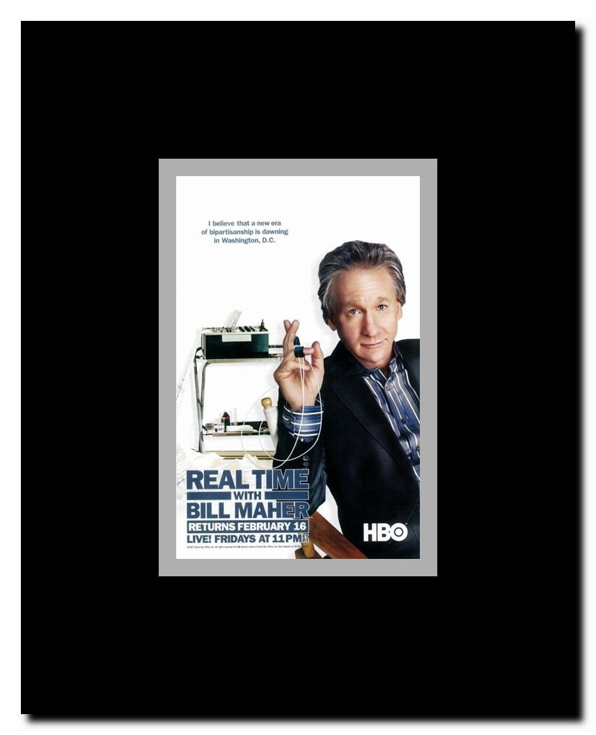 Real Time with Bill Maher Framed Movie Poster