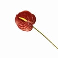 thumbnail image 1 of Real Touch Anthurium Artificial Flowers, Silk Filler for Wedding Bouquets Centerpieces Vase Table Floral Arrangement Home Garden Decoration, 1 of 4
