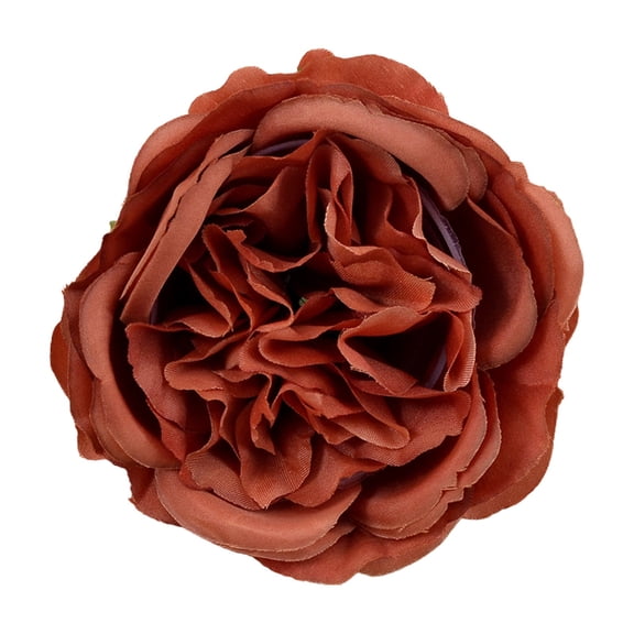 Real Touch Artificial Flowers - Wedding Bouquet Austin Roses Silk Flowers for Home Decor, Centerpieces, Valentine‘s Day Mother's Day Gift, Bride Props Fake Flowers Head, 1Pc(Red,3.9x3.9")