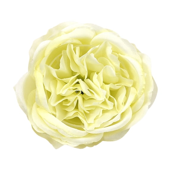 Real Touch Artificial Flowers - Wedding Bouquet Austin Roses Silk Flowers for Home Decor, Centerpieces, Valentine‘s Day Mother's Day Gift, Bride Props Fake Flowers Head, 1Pc(Yellow,3.9x3.9")