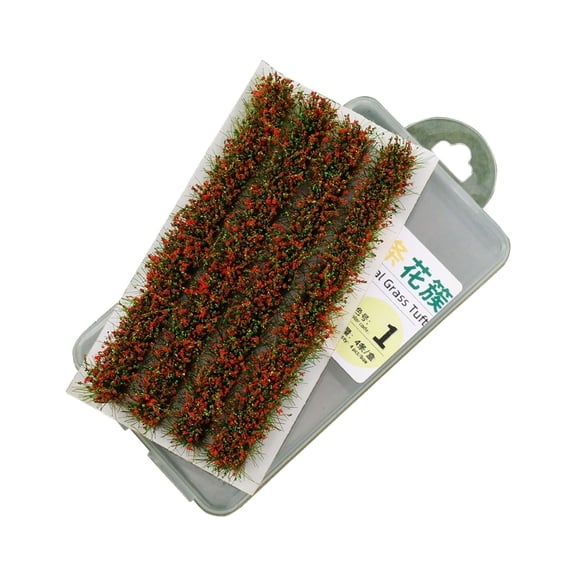 Real Touch Flowers Striped Grass Clump Flower Cluster Striped Box Packaging Sandbox Shrubbery Sandbox Scene Wilderness Decoration