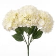 thumbnail image 1 of Real Touch Hydrangea Artificial Flowers, Artificial 3 Heads Large 3D Waterproof Hydrangea Bouquet with Stem for Outdoor, Wedding, Table Centerpieces, Home Kitchen Decor, White, 1 of 6