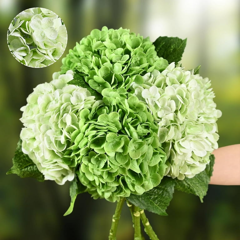 Real Touch Hydrangea Artificial Flowers with Long Stem & Leaves, Full Latex Faux  Hydrangea Flowers for Home Decor Party Floral Arrangements Wedding Bouquets  Centerpieces(Pink, 3Pcs) - Walmart.com