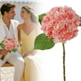 thumbnail image 1 of Real Touch Hydrangea Artificial Flowers, Realistic Faux Hydrangea Flowers Full Fake Hydrangeas for Home Party Wedding Floral Arrangements Centerpieces Outdoor Decor, Red, 1 of 9