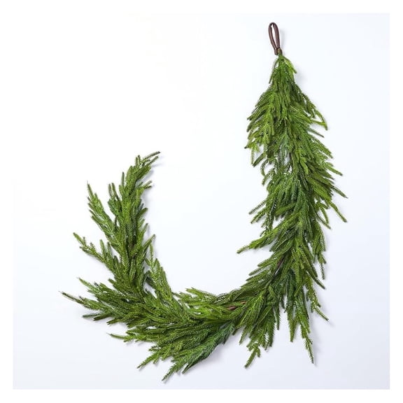 Real Touch Norfolk Pine Tree, 5 Foot Greenery for Holiday Decor, Realistic Artificial Pine Tree, Christmas Decorations, Fireplace Mantle Decor, Home Accents
