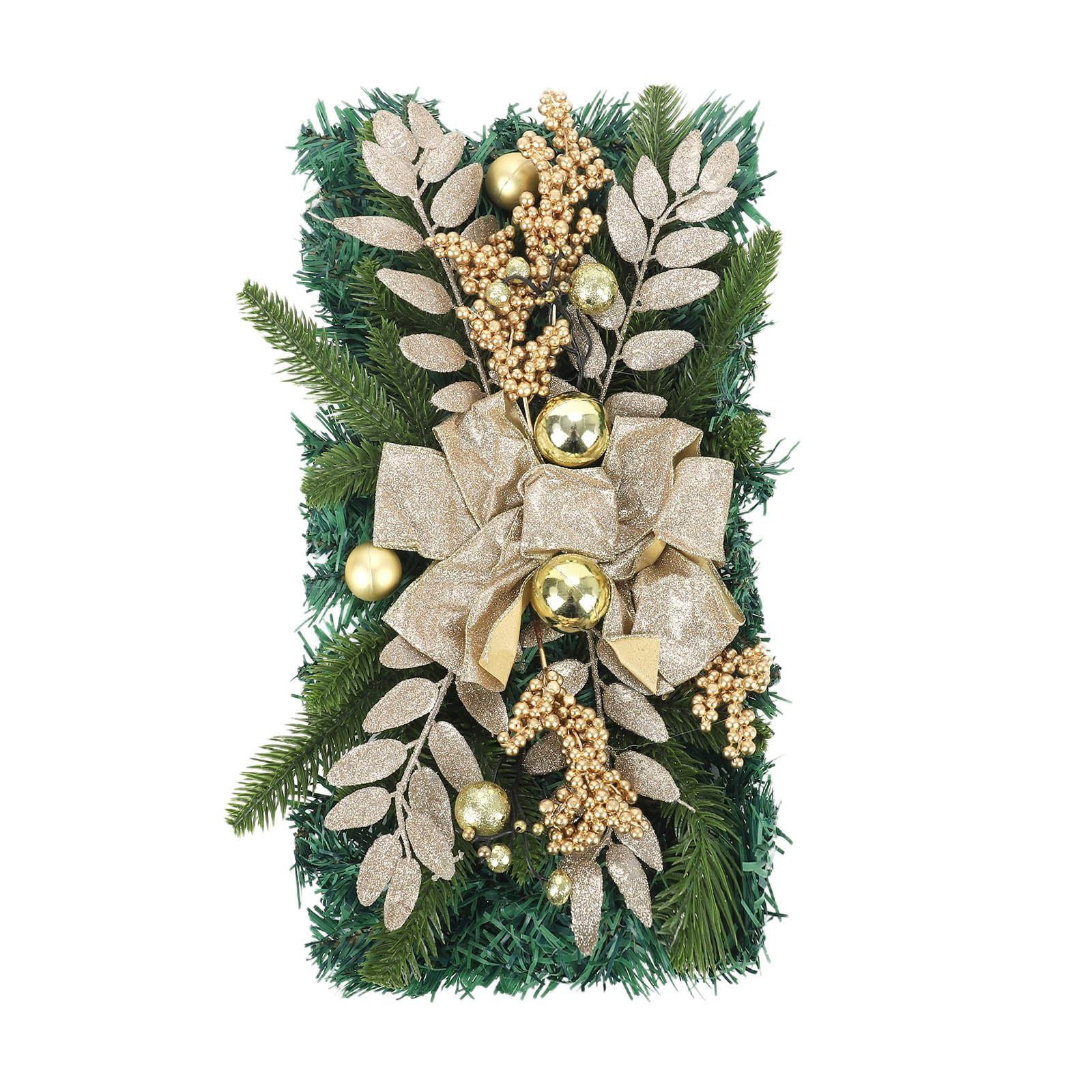 Real Touch Norfolk Pine Wreath North Valley Spruce, White Lights, Berry