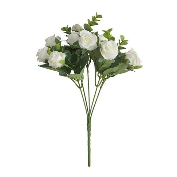 Real Touch Rosebud Bouquet, Lifelike Artificial Flowers, Realistic Fake Flower for Home & Wedding Decoration, Centerpieces, Bouquets, Wreath Arrangements