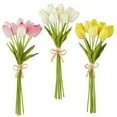 thumbnail image 1 of Real Touch Tulip Bundle - Pink 15" - RAZ Imports, 1 of 1