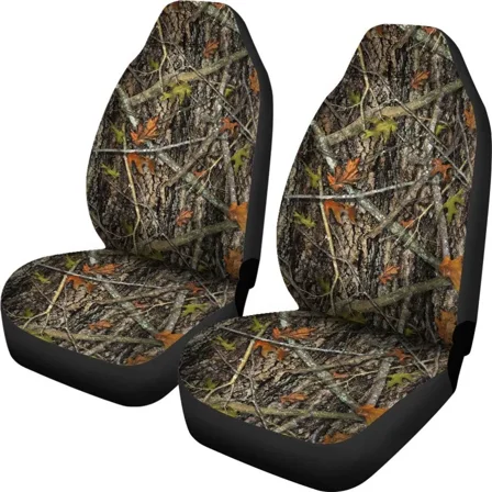 Real Tree Edge Camo Camouflage Car Seat Covers Car Seat Protector Auto Seat Covers Set of 2 Fit Most Vehicle Cars Sedan Truck