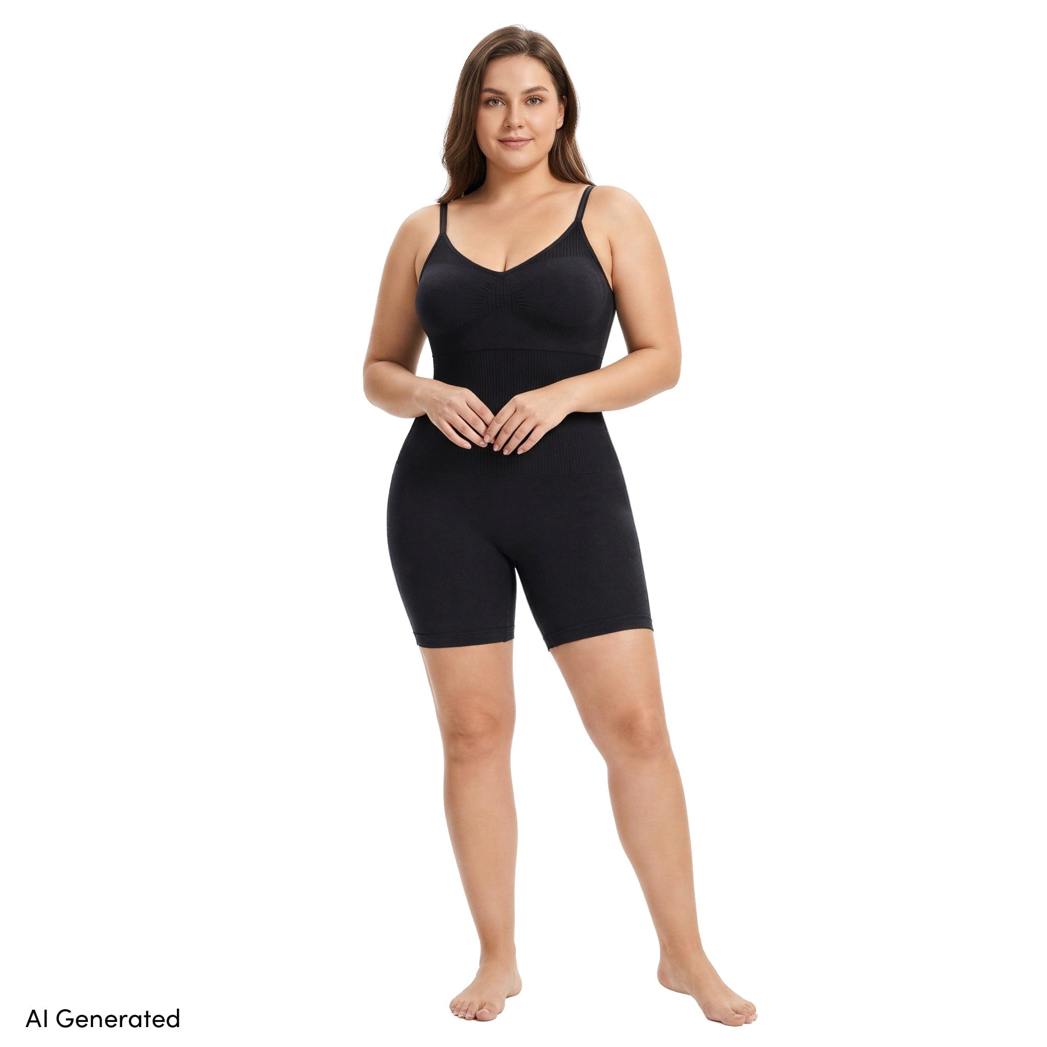 Real Underwear Comfort by Real Women's Seamless Mid-Thigh Shaping Bodysuit, Sizes S-3X