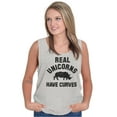 thumbnail image 1 of Real Unicorns Have Curves Rhinoceros Tank Top Tee Shirt Women Brisco Brands L, 1 of 6