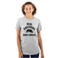 thumbnail image 1 of Real Unicorns Have Curves Rhinoceros Women's Graphic T Shirt Tees Brisco Brands S, 1 of 5