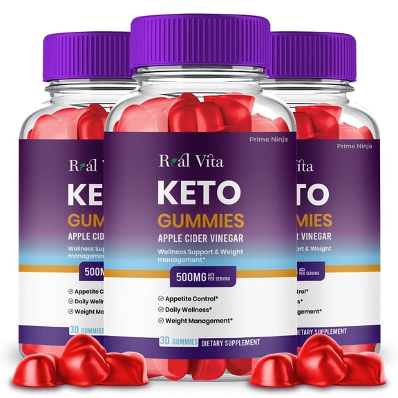 Real Vita Keto ACV Gummies (3 Pack)