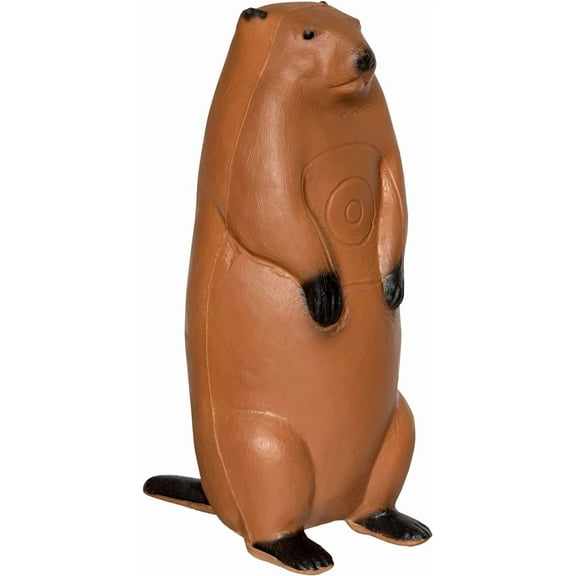 Real Wild 3D Groundhog Archery Target - Self-- Foam Hunting Practice Target with IBO Scoring Rings - Field Point Compatible - Realistic Target for Compound & Recurve Bows