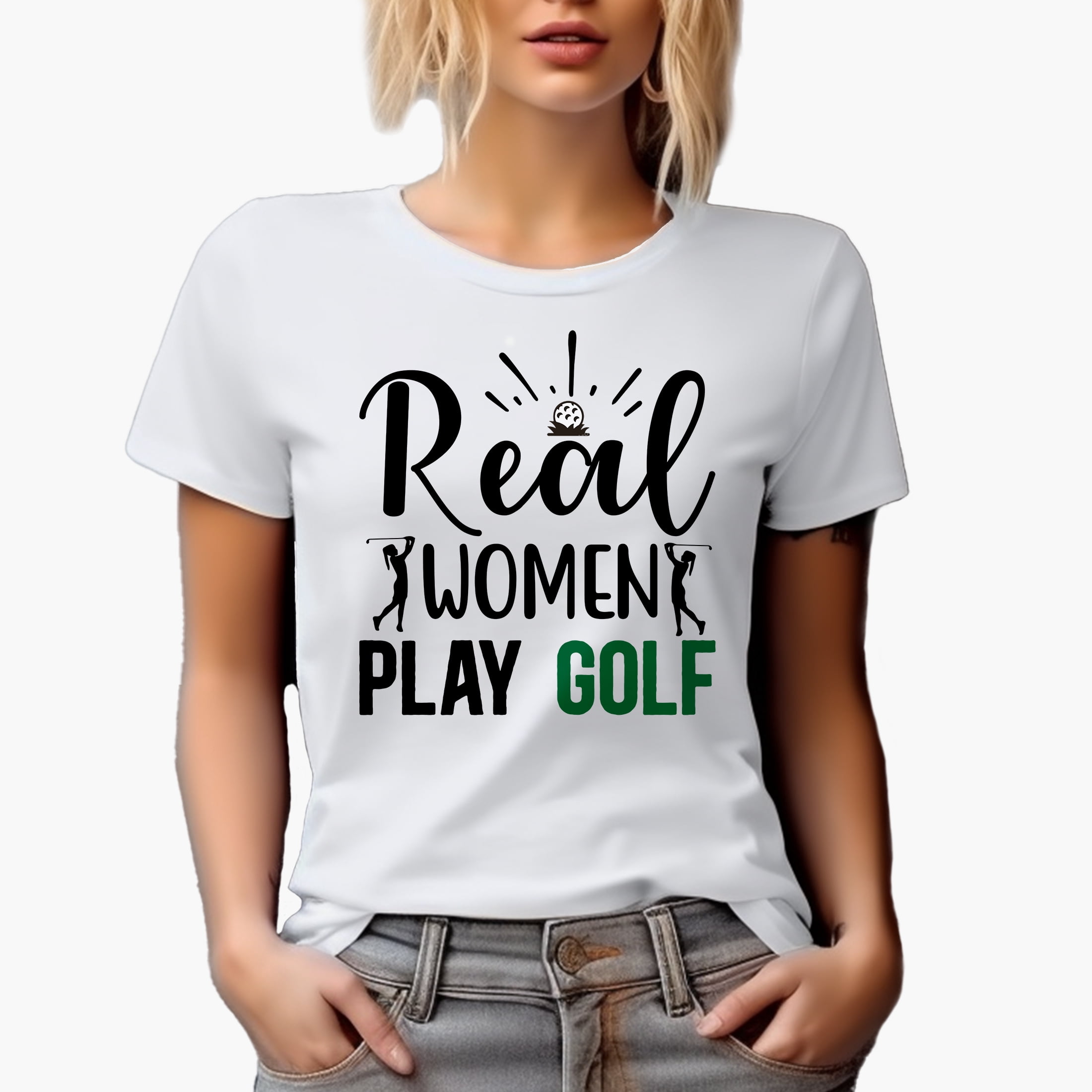 Give a Girl the Right Shoes Girl and Women Golf T Shirt main image 1