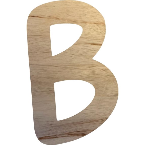 Real Wood Letter W Paintable, Unpainted 3'' Small Alphabet Letter, DIY Craft