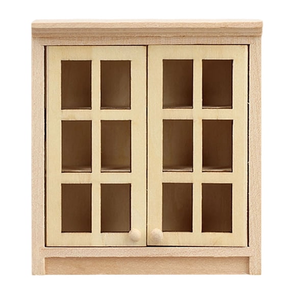 Real Wood Mini Cabinet Craft For Model House Bedroom Decors And Display