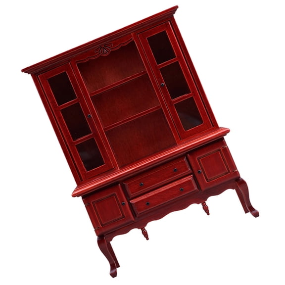 Real Wood Mini Cabinet Craft For Model House Bedroom Decors And Display