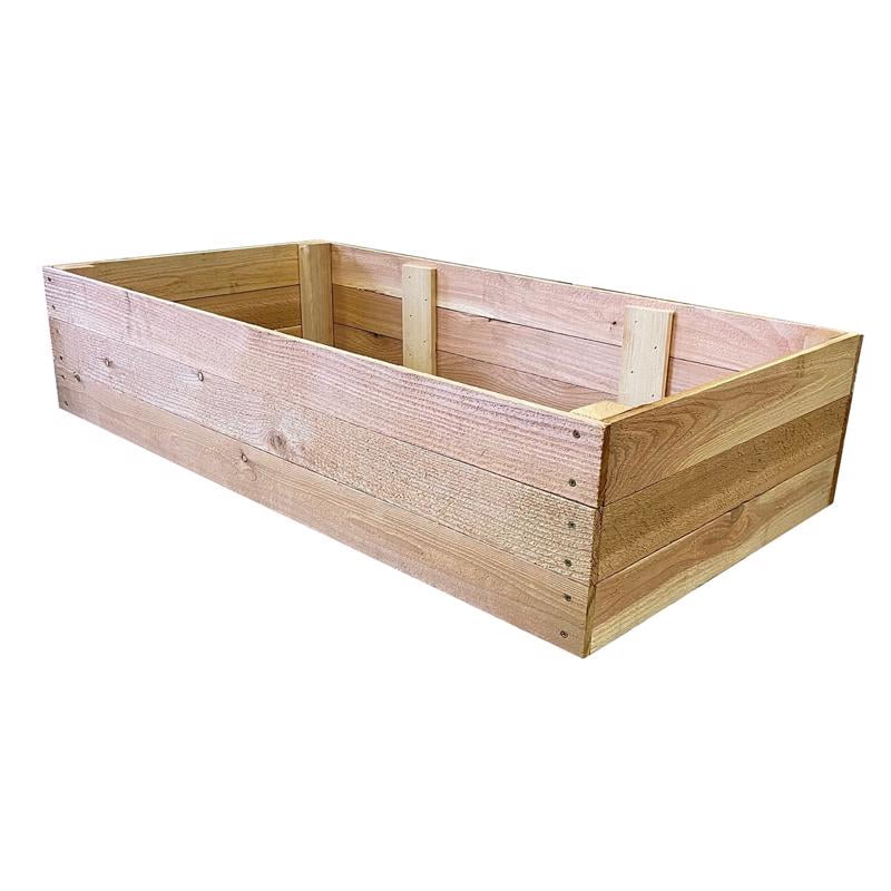 Natural Cedar Western Rectangular Raised Garden Bed, 10.5" x 72" x 36"