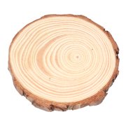 Real Wood Slices Chips Round Pine Logs Pinewood Slabs Unfinished Craft Tree Bark Painting for Wedding Festivals Holiday Decoration Type 46.7 X 6.7 X 3.5in 910cm