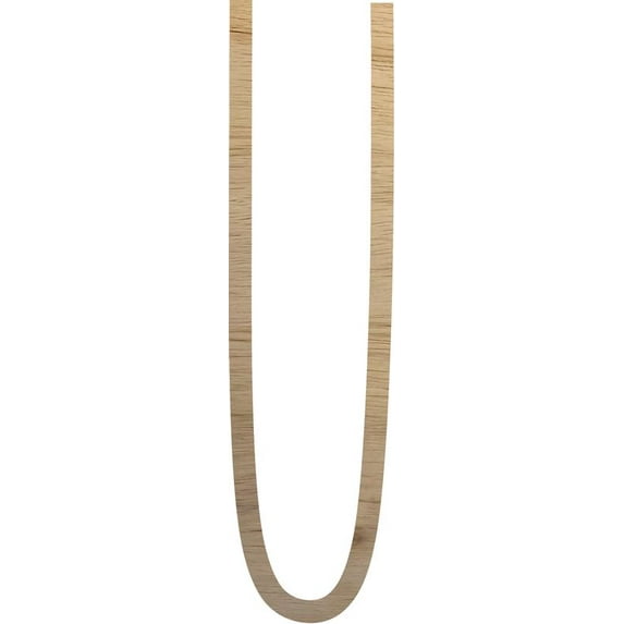 Real Wooden Alphabet Letter U, Wall Hanging 18'' Tall Craft Wood Letter