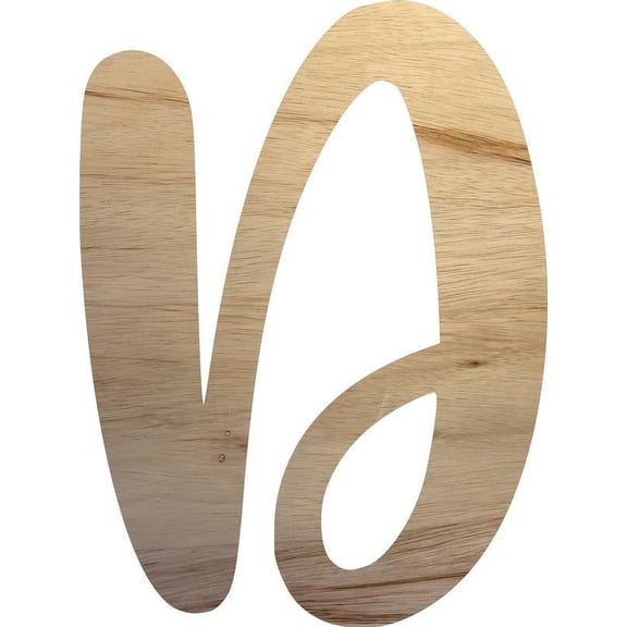 Real Wooden Letters, Unpainted 12'' Craft Letter D, Do It Yourself Jacklin Font