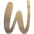thumbnail image 1 of Real Wooden Letters, Unpainted 22'' Craft Letter W, Do It Yourself Jacklin Font, 1 of 3