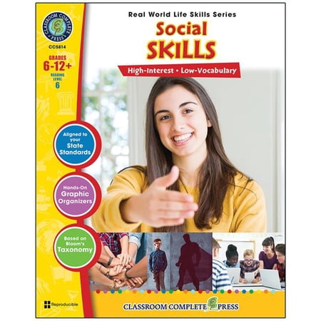 Real World Life Sklls Social Skills Book for Grade 6 Plus, Multi Color