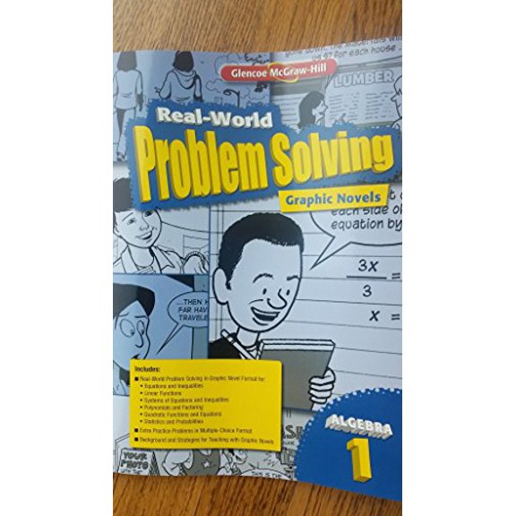 Pre-Owned Real-World Problem Solving Graphic Novels Algebra 1 ISBN 9780078905070 Paperback