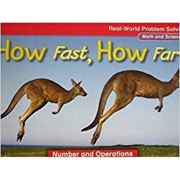 Real-World Problem Solving Library Grade 1 How Fast, How Far?, Number and Operations, GR E, Benchmark 8 [Paperback] Macmillan/McGraw-Hill;Glencoe