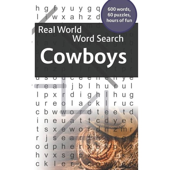 Real World Word Search Real World Word Search: Cowboys, Book 20, (Paperback)