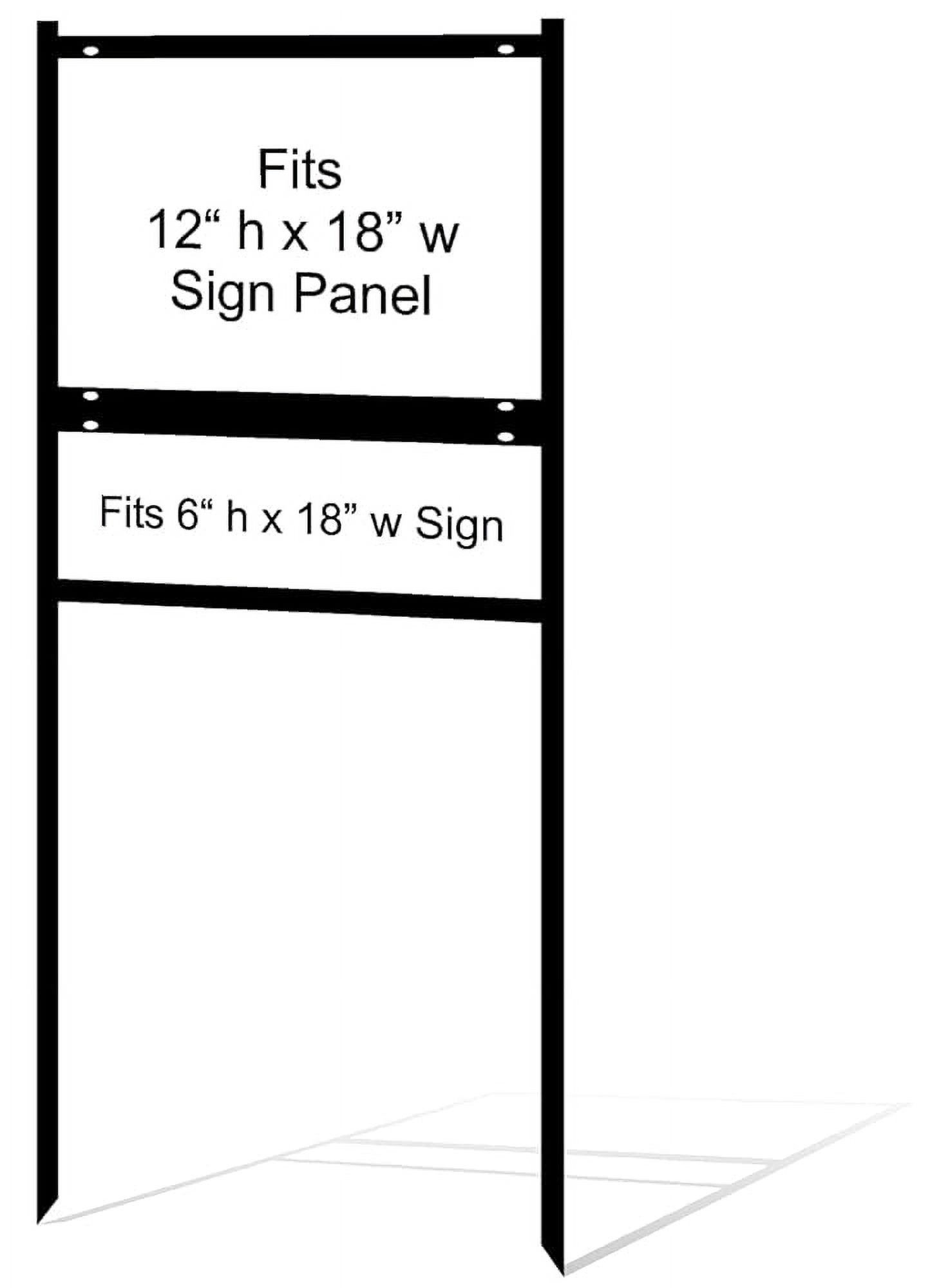 Real Yard Sign Metal H Frame (3Pack) With Steel Real Sign Holder, 12