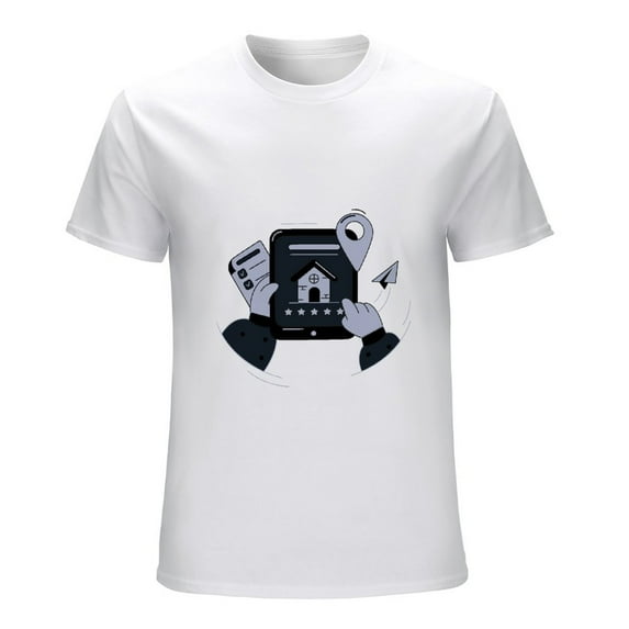 Real-estate Vintage T-shirt Mens Cotton Classic Crewneck Short Sleeve Tees Unisex Real-estate-7 S