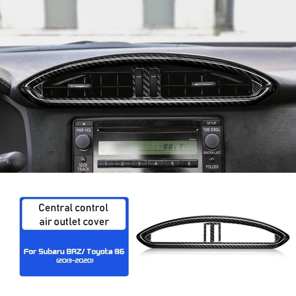 Real hard Carbon Fiber Sticker for Subaru BRZ Toyota 86 Accessories Interior Car Central Control Air Outlet Vent Cover Stickers.