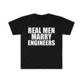 thumbnail image 1 of Real men Marry Engineers Unisex T-shirt S-3XL Married to an Engineer, 1 of 2