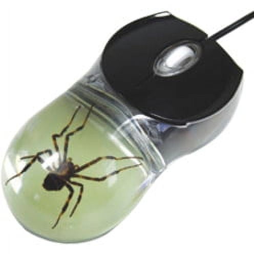 RealBug Computer Mouse, Spider (Glow in the Dark)