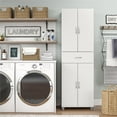 thumbnail image 1 of RealRooms Basin Storage Cabinet with Drawer, White, 1 of 9