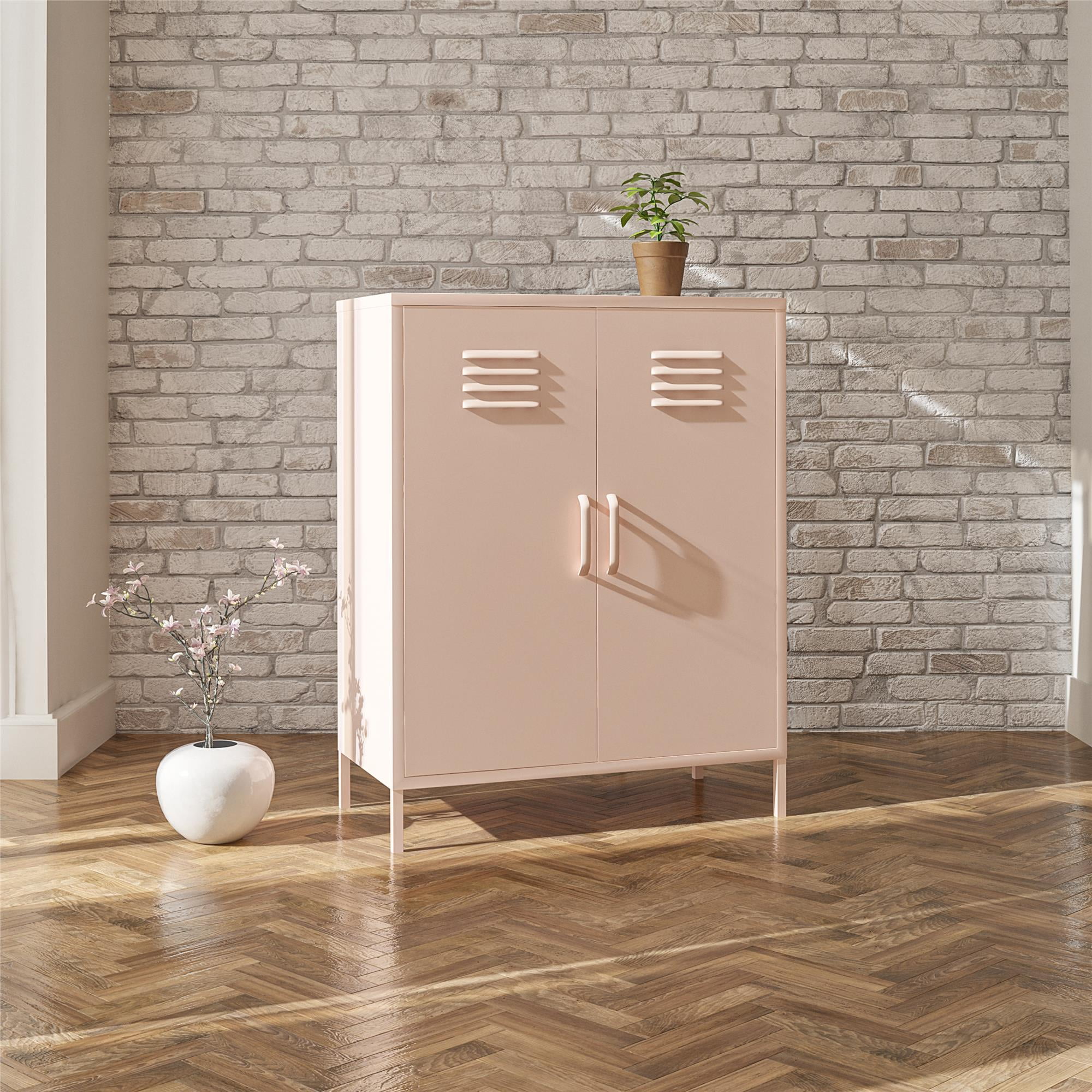 RealRooms Shadwick 2 Door Metal Locker Style Accent Storage